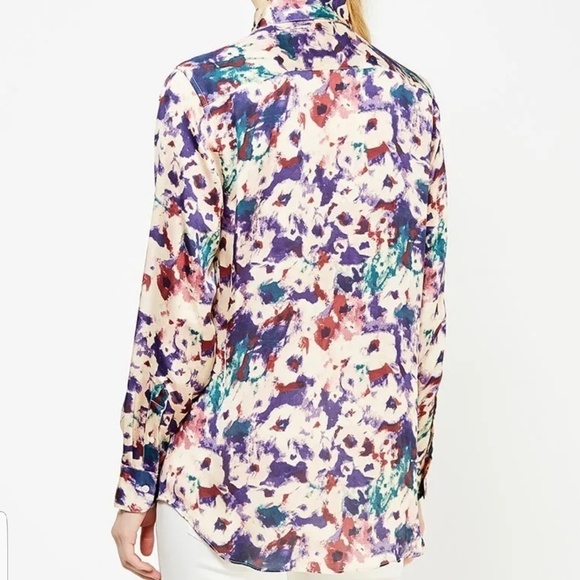 Lauren Ralph Lauren Relaxed Floral Button-Down Top - Picture 3 of 5
